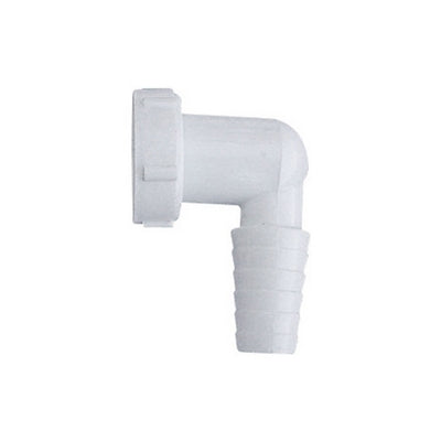 RACCORDO PER ATTACCO LAVATRICE CON GHIERA E GUARNIZIONE- 1 Bianca- DH- pezzi 1