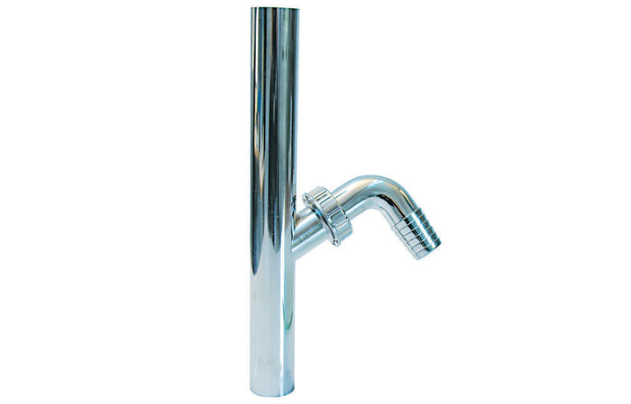 CANOTTO CROMATO PER SCARICO LAVATRICE- Diam.26 x 250 mm- DH- pezzi 1