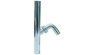 CANOTTO CROMATO PER SCARICO LAVATRICE- Diam.26 x 300 mm- DH- pezzi 1