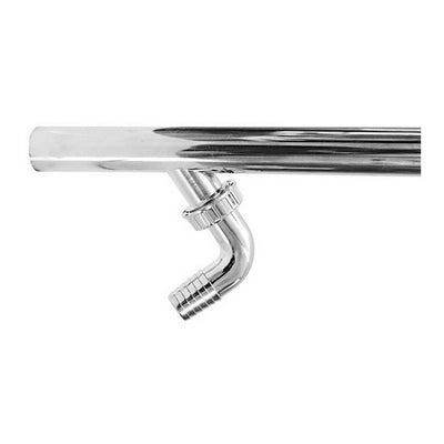 CANOTTO CROMATO PER SCARICO LAVATRICE- Diam.30 x 300 mm- DH- pezzi 1