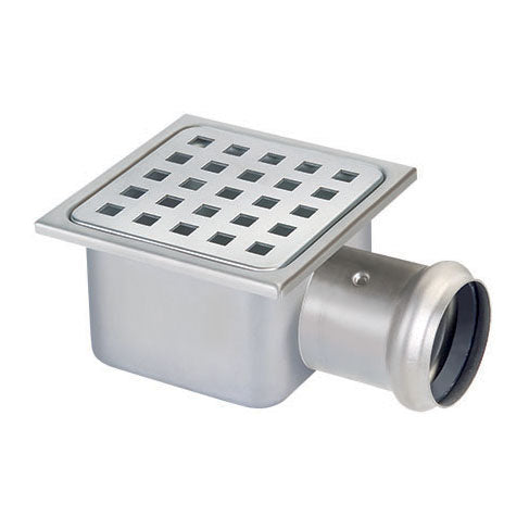 PILETTA IN ACCIAIO INOX- 105x105  H. 62 mm- DH- pezzi 1