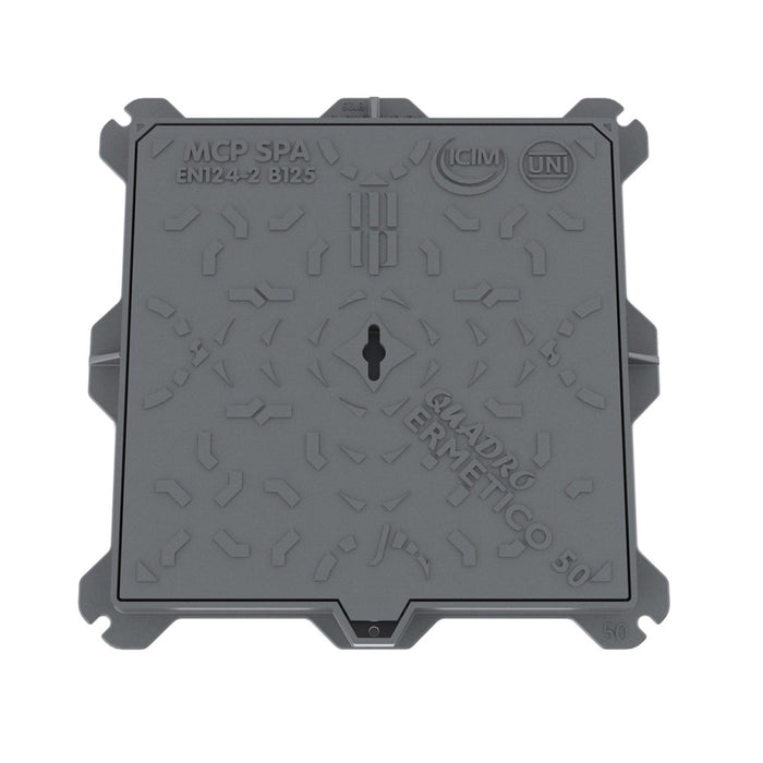 CHIUSINO IN GHISA B125- cm 70 x 70- MCP- pezzi 1