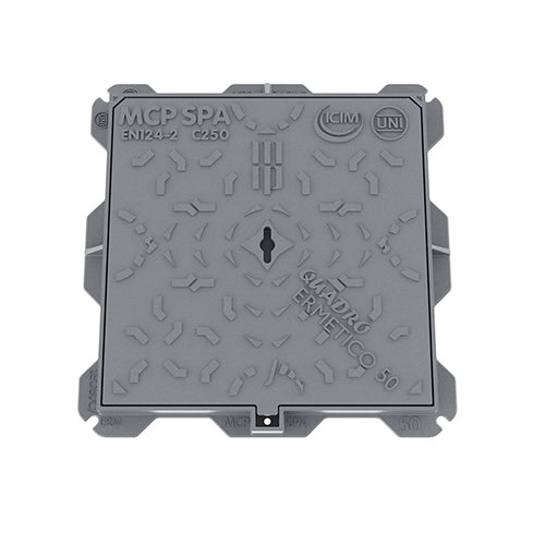 CHIUSINO IN GHISA C250- cm 50 x 50- MCP- pezzi 1