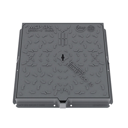 CHIUSINO IN GHISA D400- cm 60 x 60- MCP- pezzi 1