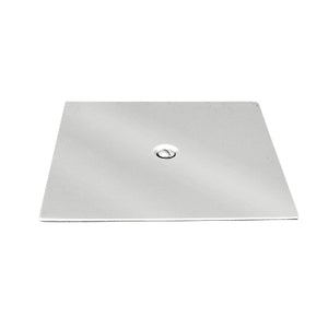 PIASTRA IN ACCIAIO QUADRATA- 150 X 150 mm- DH- pezzi 1