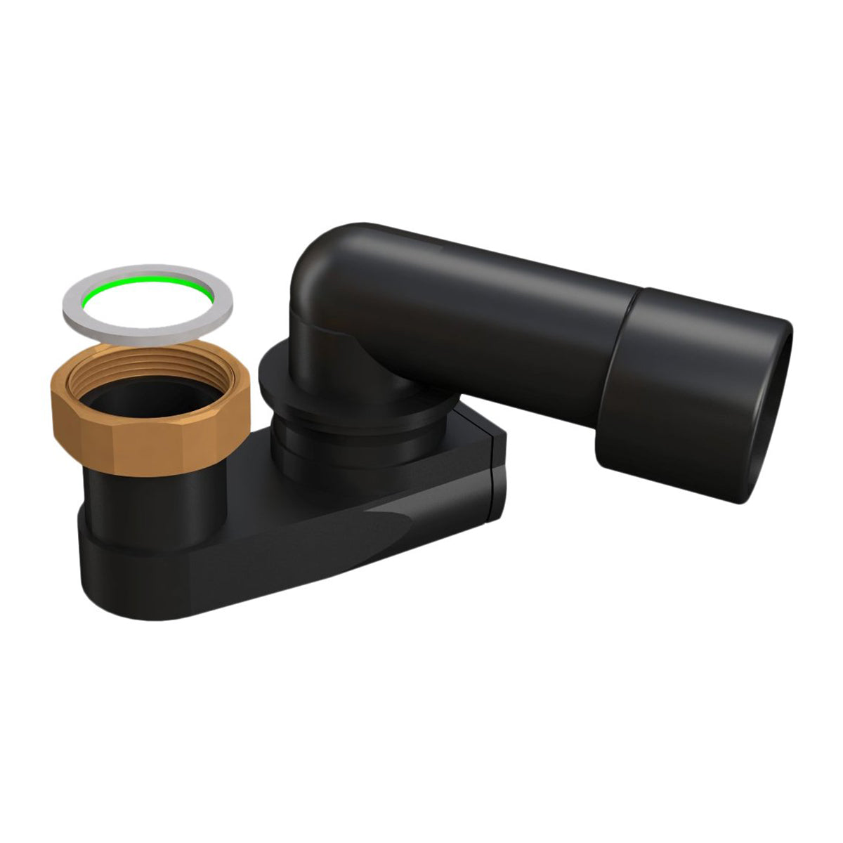 SIFONE RIBASSATO ORIENTABILE PER COLONNE VASCA SCAR. 40-50 A SALDARE- 1 1/2- BONOM- pezzi 1