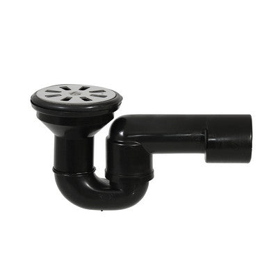 PILETTA DOCCIA GRIGLIA PIANA CON SIFONE SNODATO PEHD- Griglia Inox D. 80- GHIDI- pezzi 1