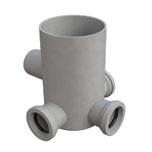 POZZETTO A PAVIMENTO CON BICCHIERE 4 VIE  MODELLO BASSO- Diam. 50- BONOM- pezzi 1