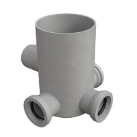 POZZETTO A PAVIMENTO CON BICCHIERE 4 VIE  MODELLO BASSO- Diam. 40- BONOM- pezzi 1