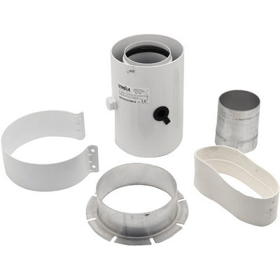 PARTENZA VERTICALE 60/100  (COASSIALE)- Con prese analisi fumi- STABI- pezzi 1