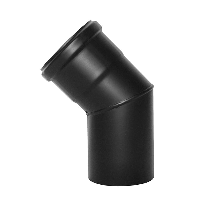 CURVA A 45  ° PELLET SMALTATO- Diam. 80- DK- pezzi 1