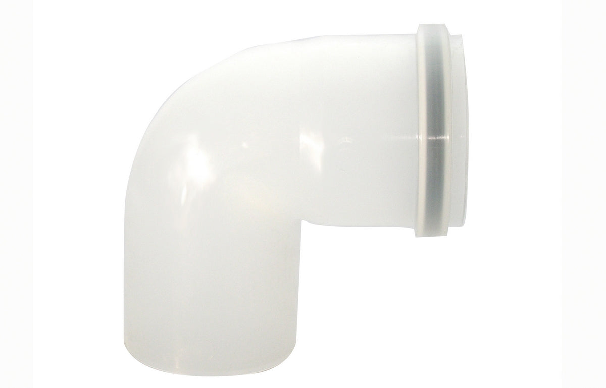 CURVA MONO-PARETE IN PPs  90  ° - LINEA CONDENSAZIONE- Diam. 60- STABI- pezzi 1