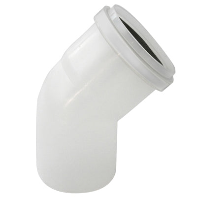 CURVA MONO-PARETE IN PPs 45  ° - LINEA CONDENSAZIONE- Diam. 60- STABI- pezzi 1