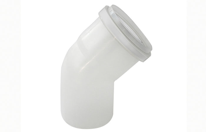 CURVA MONO-PARETE IN PPs 45  ° - LINEA CONDENSAZIONE- Diam. 60- STABI- pezzi 1