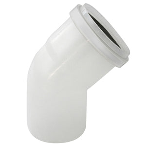 CURVA MONO-PARETE IN PPs 45  ° - LINEA CONDENSAZIONE- Diam. 80- STABI- pezzi 1