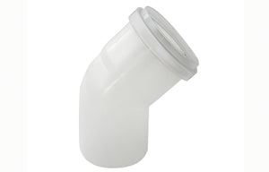 CURVA MONO-PARETE IN PPs 45  ° - LINEA CONDENSAZIONE- Diam. 80- STABI- pezzi 1