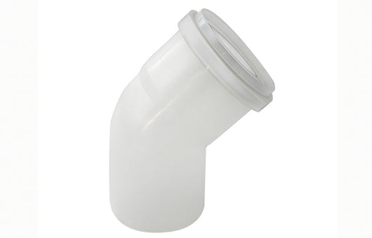 CURVA MONO-PARETE IN PPs 45  ° - LINEA CONDENSAZIONE- Diam. 100- STABI- pezzi 1