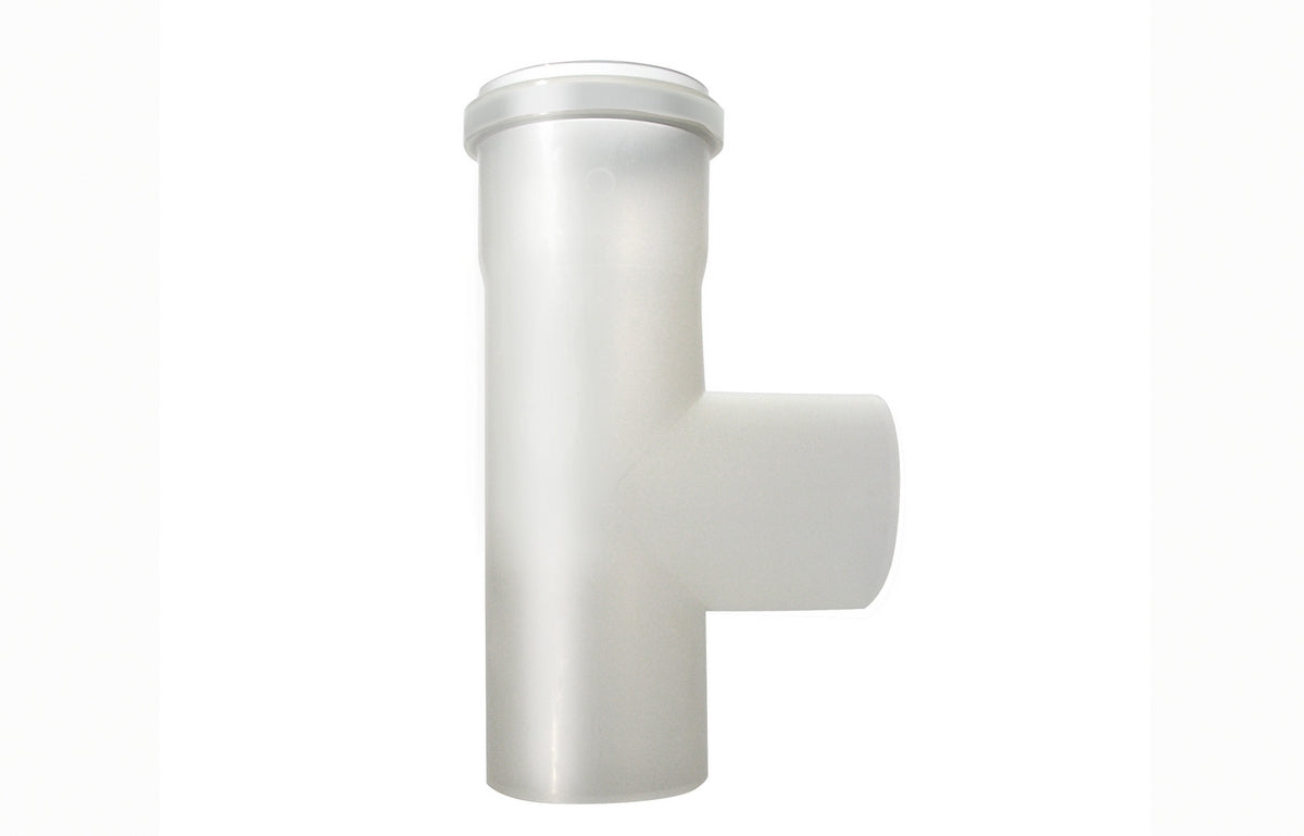 RACCORDO MONO-PARETE A TEE IN PPs  LINEA CONDENSAZIONE- Diam. 60- STABI- pezzi 1