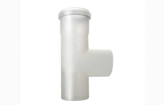 RACCORDO MONO-PARETE A TEE IN PPs  LINEA CONDENSAZIONE- Diam. 100- STABI- pezzi 1