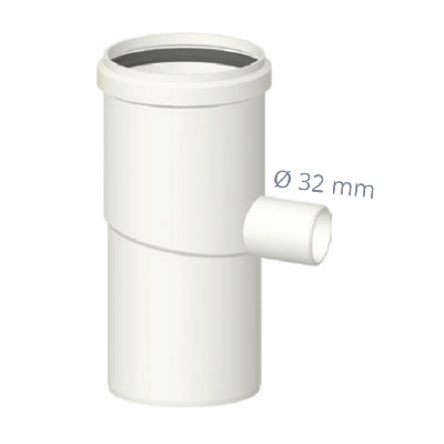 SEPARATORE DI CONDENSA CON VITE ANALISI FUMI IN PPs- Diam. 80- STABI- pezzi 1