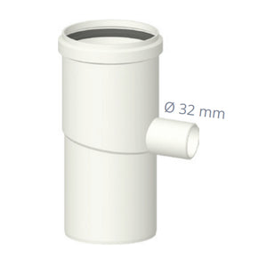 SEPARATORE DI CONDENSA CON VITE ANALISI FUMI IN PPs- Diam. 80- STABI- pezzi 1