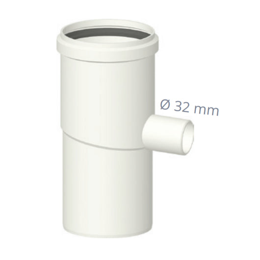 SEPARATORE DI CONDENSA CON VITE ANALISI FUMI IN PPs- Diam. 80- STABI- pezzi 1