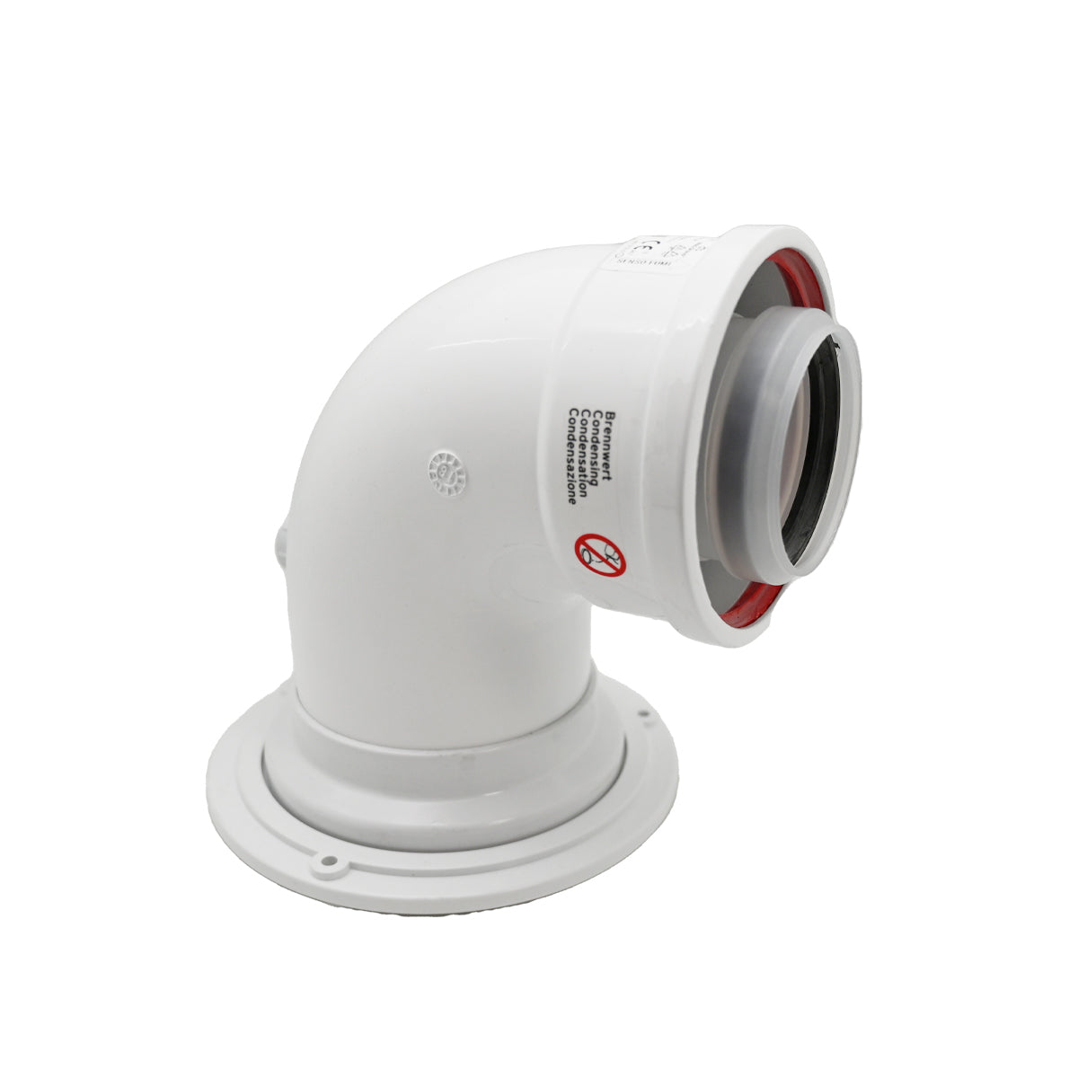 CURVA DI PARTENZA COASSIALE M/F DN 60/100 CP7- Diam. 60/100- STABI- pezzi 1