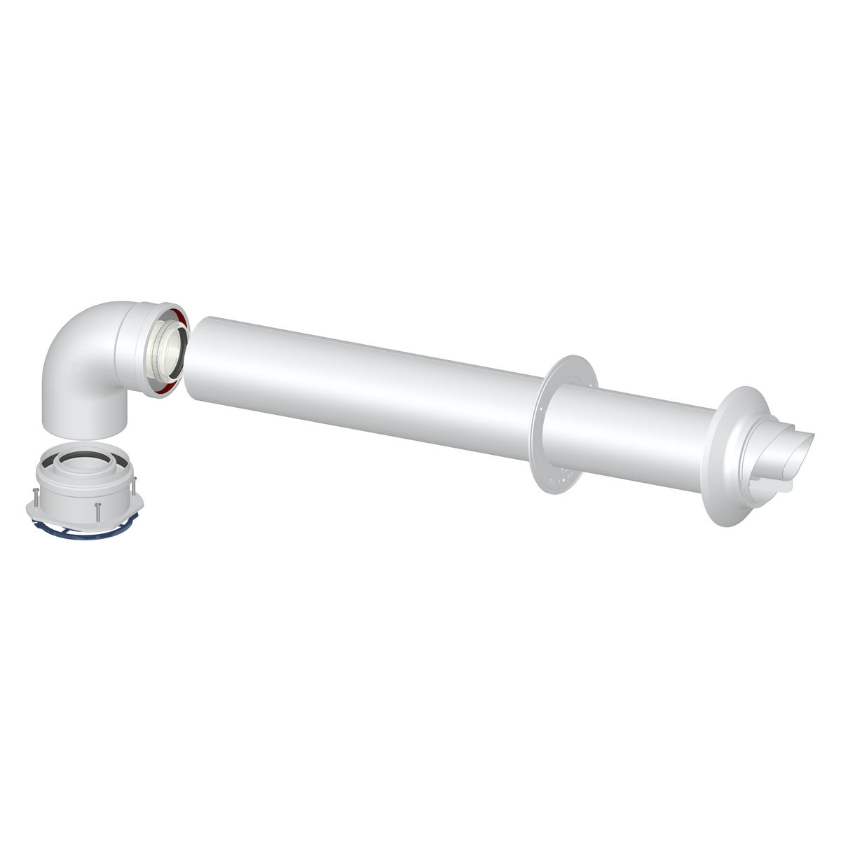 KIT 6 COASSIALE M/F DN 60/100- Diam. 60/100- STABI- pezzi 1