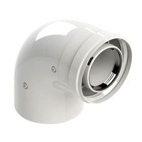 KIT CURVA 90  ° M-F COASSIALE PER CONDENSAZIONE- Diam. 60/100- STABI- pezzi 1