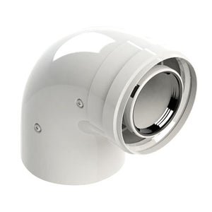 KIT CURVA 90  ° M-F COASSIALE PER CONDENSAZIONE- Diam. 60/100- STABI- pezzi 1