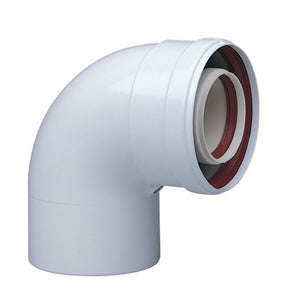CURVA COASSIALE A 90  °  PARTENZA CALDAIA- Diam. 60/100- BAXI- pezzi 1
