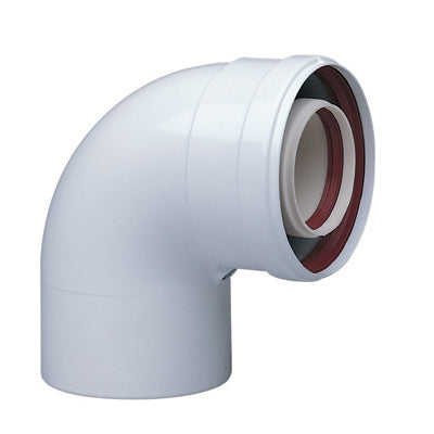 CURVA COASSIALE A 90  °  PARTENZA CALDAIA- Diam. 60/100- BAXI- pezzi 1