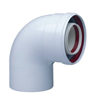 CURVA COASSIALE A 90  °  PARTENZA CALDAIA- Diam. 60/100- BAXI- pezzi 1