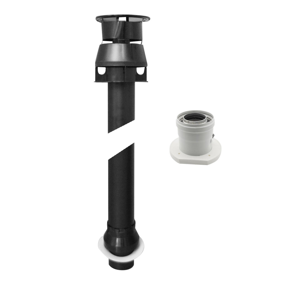 KIT CAMINO VERTICALE PER SCALDABAGNO- 60/100- BOSC- pezzi 1