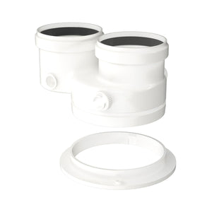 ADATTATORE SDOPPIATORE 80/125 80-80 IN PP- 80/125 a 80/80- BOSC- pezzi 1