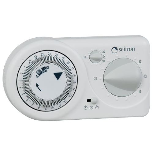 CRONOTERMOSTATO ELETTRONICO GIORNALIERO TEMPORA- Bianco- SEITR- pezzi 1