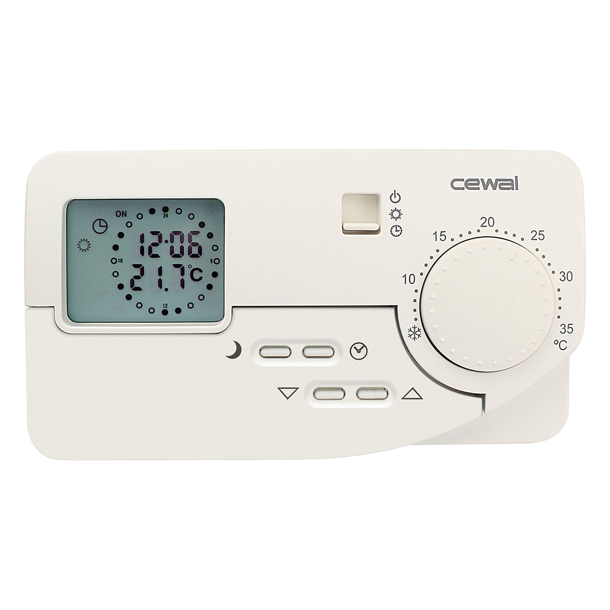 CRONOTERMOSTATO GIORNALIERO DIGITALE LIFE PREMIUM- 156 x 86 x 37 mm - Bianco- CEWAL- pezzi 1