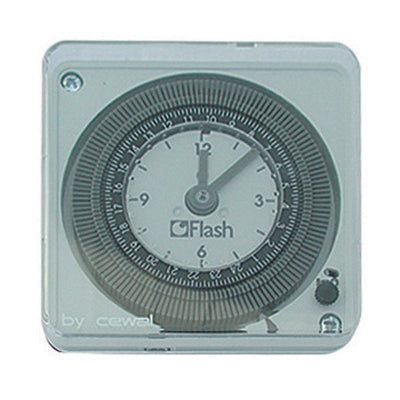INTERRUTTORE ORARIO PROGRAMMAZIONE GIORNALIERA DA PARETE- CEWAL- pezzi 1