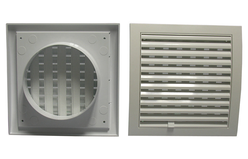 GRIGLIA DI AERAZIONE QUADRATE CON IMBOCCO TONDO- Diam.150- DK- pezzi 1