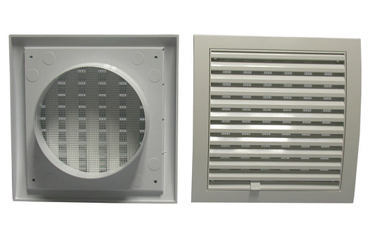 GRIGLIA DI AERAZIONE QUADRATE CON IMBOCCO TONDO- Diam.150- DK- pezzi 1