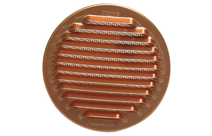 GRIGLIA DI AERAZIONE TONDA AD INCASSO IN RAME- Diam. 90- FIRST- pezzi 1