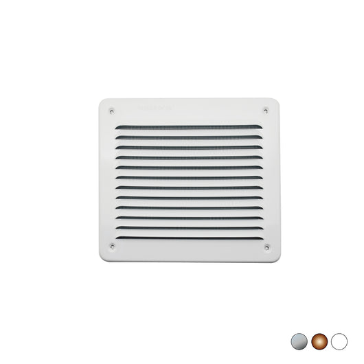 GRIGLIA IN METALLO DA SOVRAPPORRE CON RETE L. 193 X H. 165 MM- Alluminio Bianco- FIRST- pezzi 1