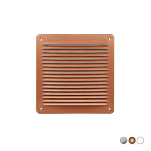 GRIGLIA DA SOVRAPPORRE IN METALLO CON RETE L. 228 X H. 228 MM- Alluminio Ramato- FIRST- pezzi 1