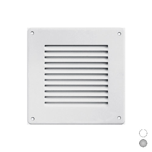 GRIGLIA IN METALLO DA SOVRAPPORRE CON RETE L. 140 X H. 140 MM- Alluminio Argento- FIRST- pezzi 1