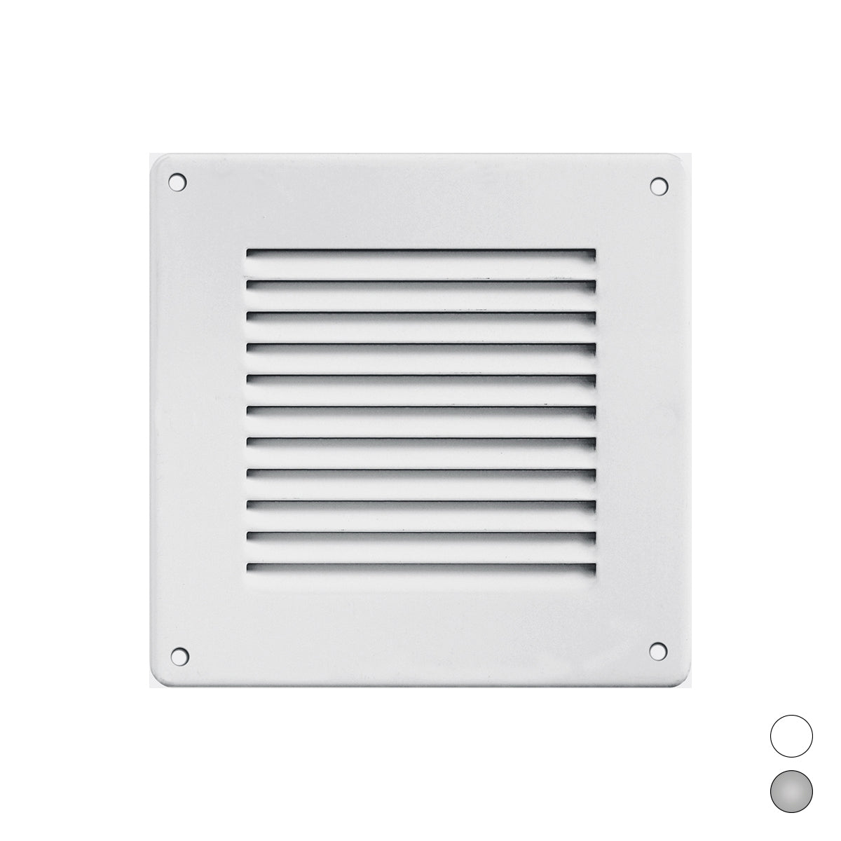 GRIGLIA IN METALLO DA SOVRAPPORRE CON RETE L. 140 X H. 140 MM- Bianco- FIRST- pezzi 1