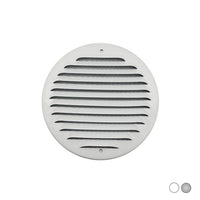 GRIGLIA TONDA DA SOVRAPPORRE IN METALLO CON RETE D.150 MM- Alluminio Bianco- FIRST- pezzi 1