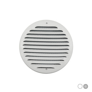 GRIGLIA TONDA DA SOVRAPPORRE IN METALLO CON RETE D.150 MM- Alluminio Bianco- FIRST- pezzi 1