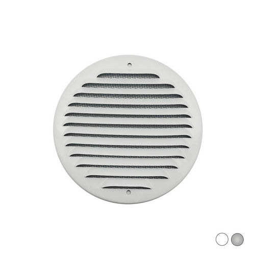 GRIGLIA TONDA DA SOVRAPPORRE IN METALLO CON RETE D.150 MM- Alluminio Bianco- FIRST- pezzi 1