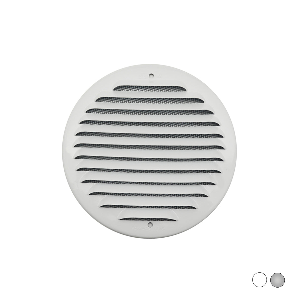 GRIGLIA TONDA DA SOVRAPPORRE IN METALLO CON RETE D.150 MM- Alluminio Bianco- FIRST- pezzi 1