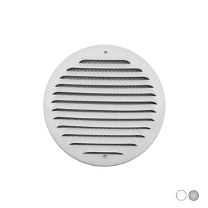 GRIGLIA TONDA DA SOVRAPPORRE IN METALLO CON RETE D.150 MM- Alluminio Bianco- FIRST- pezzi 1